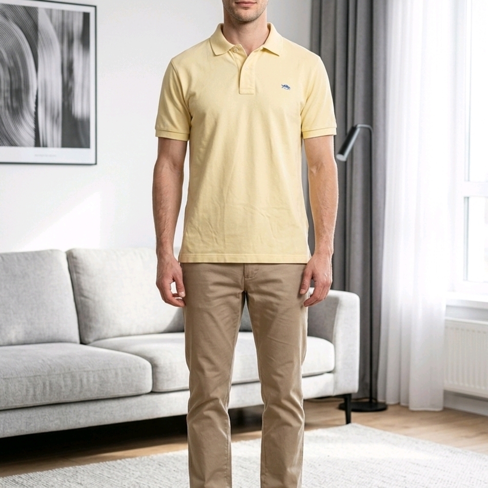 Southern Tide The Skipjack Polo Shirt Men’s Small Pale Yellow S Preppy